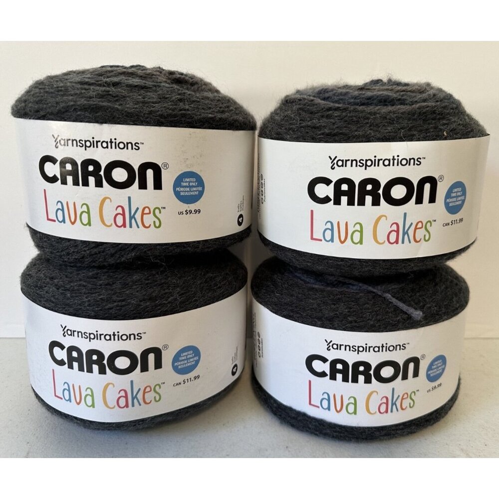 Caron Lava Cakes 4 yarn skeins Storm Front Yarnspiration 66054 294966 80/20 NEW